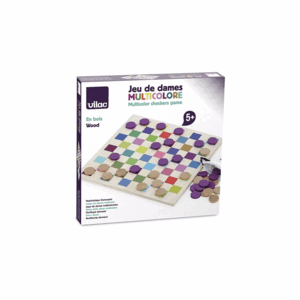 JUEGO DE DAMAS MULTICOLOR