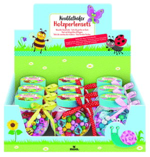 SET ABALORIOS MADERA