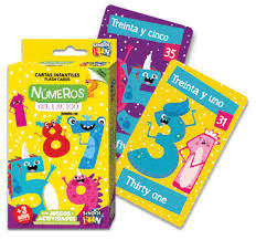 CARTAS INFANTILES NUMEROS DEL 1 AL 100