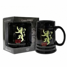 JARRA CERAMICA LANNISTER NEGRA GAME OF THRONES