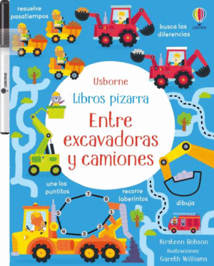 PEGATINAS ENTRE EXCAVADORAS Y CAMIONES
