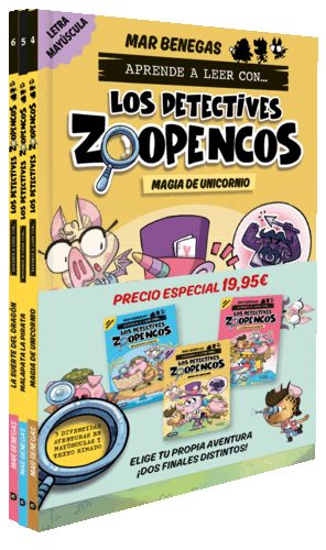 PACK LOS DETECTIVES ZOOPENCOS! 4, 5 Y 6
