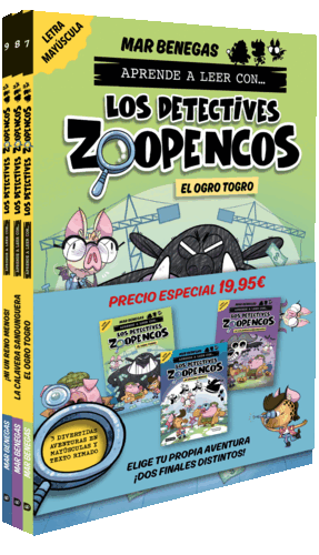 PACK APRENDE A LEER CON... ¡LOS DETECTIVES ZOOPENCOS! 7, 8 Y 9: EN LETRA MAYÚSCU