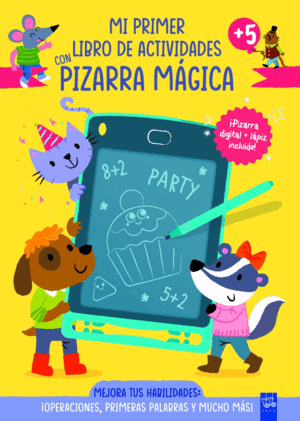 MI PRIMER LIBRO DE ACTIVIDADES CON PIZARRA MAGICA AMARILLO