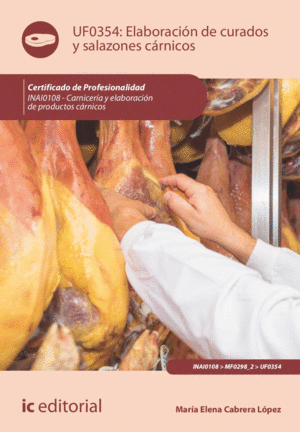 ELABORACIÓN DE CURADOS Y SALAZONES CÁRNICOS. INAI0108 - CARNICERÍA Y ELABORACIÓN