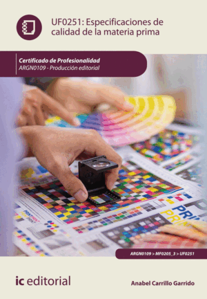 ESPECIFICACIONES DE CALIDAD DE LA MATERIA PRIMA. ARGN0109