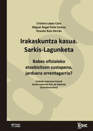 IRAKASKUNTZA KASUA. SARKIS-LAGUNKETA