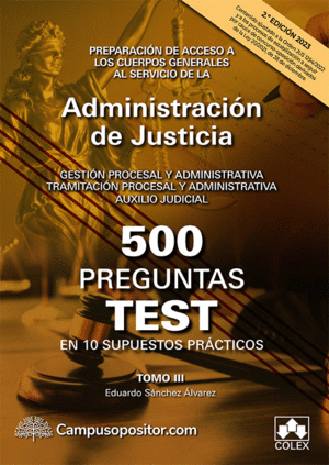 500 PREGUNTAS TEST EN 10 SUPUESTOS PRACTICOS 2023.