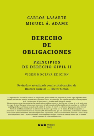 DERECHO DE OBLIGACIONES PRIN.DCHO.CIVIL TOMO II 28ª ED