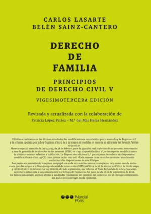 PRINCIPIOS DE DERECHO CIVIL V DERECHO DE FAMILIA 23ª ED