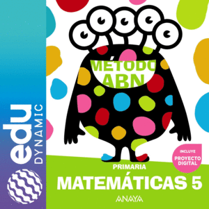 MATEMÁTICAS ABN 5.  PRIMARIA. EDUDYNAMIC ACTIVO