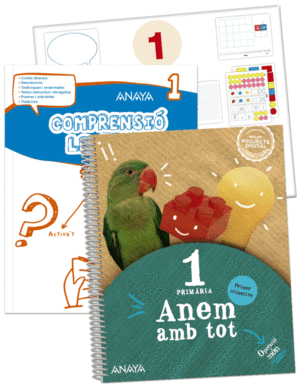 ANEM AMB TOT 1. PRIMER TRIMESTRE. + COMPRESIÓ LECTORA 1 + MATEMÀTIQUES 1. MATERI