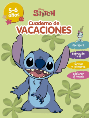CUADERNO VACACIONES STITCH 5-6 AÑOS