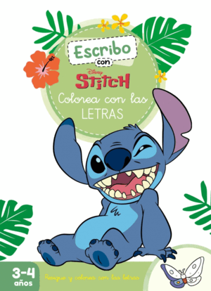 ESCRIBO CON STITCH. COLOREA CON LAS LETR