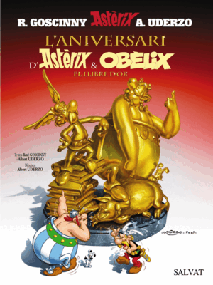 LLIBRE DÒR ASTERIX I OBELIX 50 ANIVER