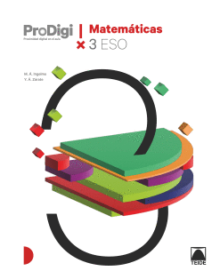 CUADERNO PRODIGI. MATEMÁTICAS 3 ESO