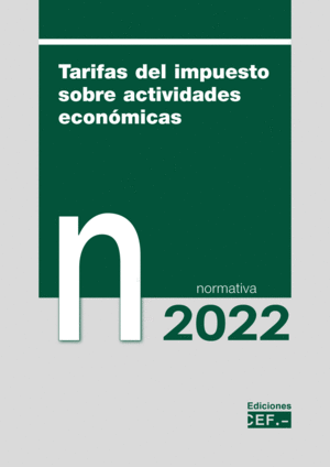 TARIFAS DEL IMPUESTO SOBRE ACTIVIDADES ECONOMICAS 2022