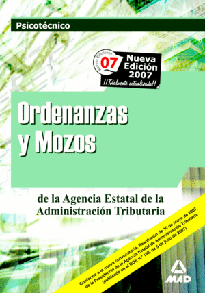 ORDENANZAS Y MOZOS DE LA AGENCIA ESTATAL DE LA ADMINISTRACIÓN TRIBUTARIA