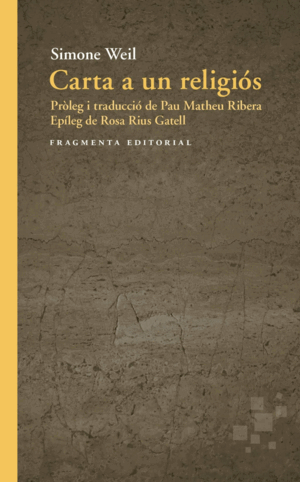 CARTA A UN RELIGIÓS